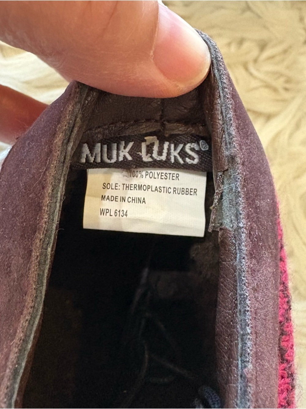 Muk Luks Deep Purple Lace Up Ankle Booties Size 38 = Women’s 8 NEW - Picture 4 of 6